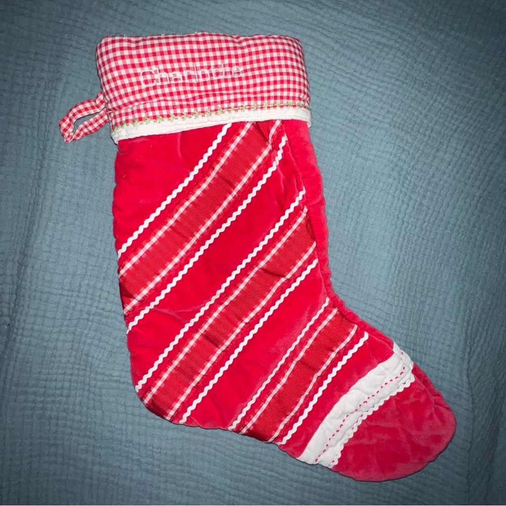 Charlotte Monogram Pottery Barn Kids Christmas Stocking